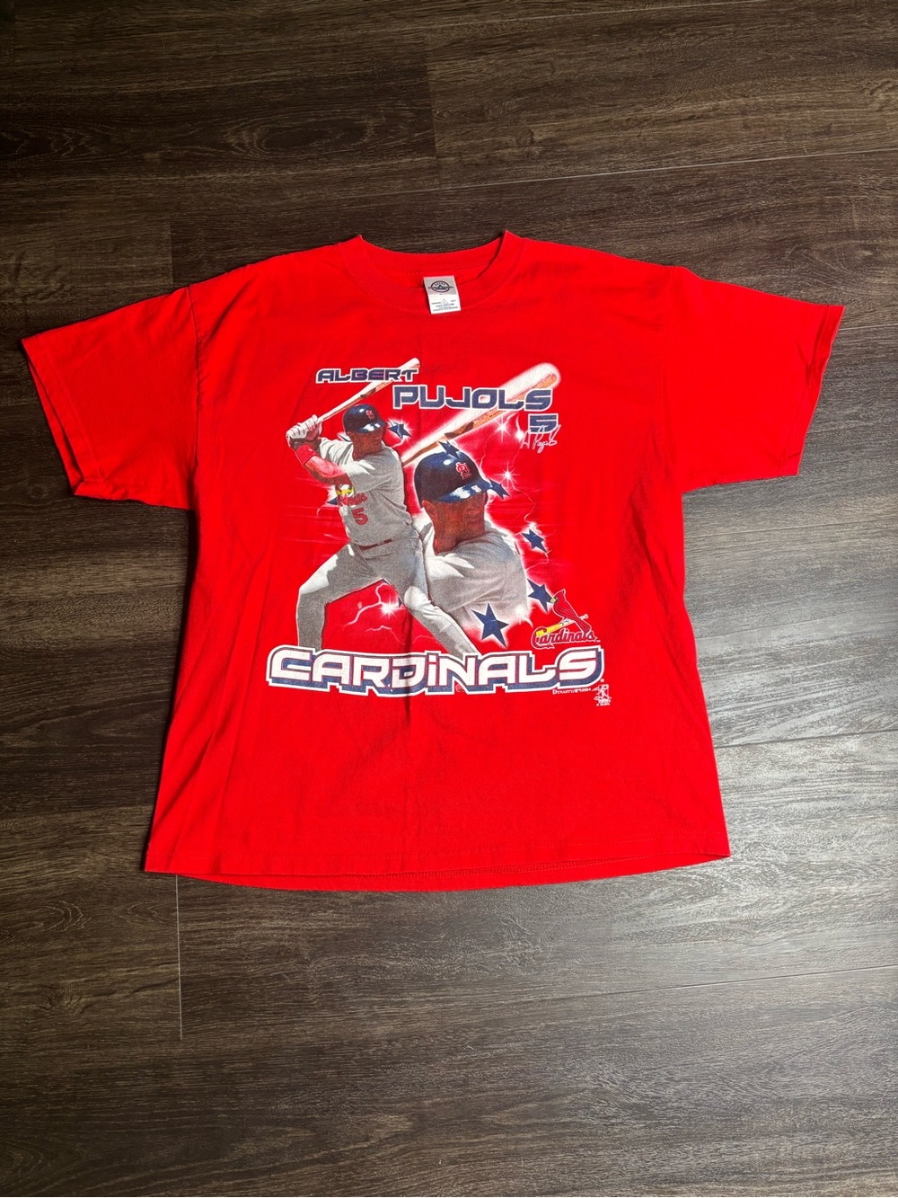 VTG Y2K St. Louis Cardinals Albert Pujols Dynasty 2004 T-Shirt
